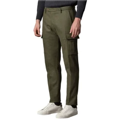 Cruna Trousers-- Raval Cargo Wool Trousers - 476 - Army - Handmade in Italy - Luxury High Quality Pants - Avvenice