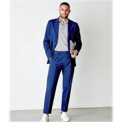 Cruna Trousers-- Raval Trousers in Fresh Wool - 560 - Navy - Handmade in Italy - Luxury High Quality Pants - Avvenice