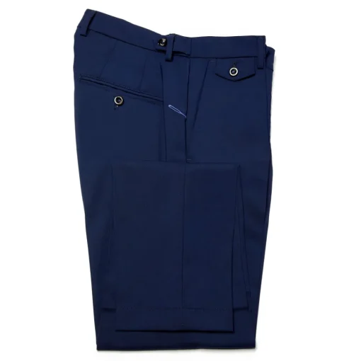 Cruna Trousers-- Raval Trousers in Fresh Wool - 560 - Navy - Handmade in Italy - Luxury High Quality Pants - Avvenice