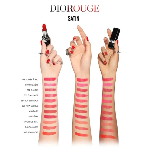 Dior Beauty Make Up-Dior - Rouge Dior - Lipstick - Satin Finish - Dark Treatment - Luxury - Avvenice