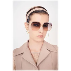 Dior Sunglasses & Eyewear-- Sunglasses - SoStellaire1 - Grey Pink - Eyewear - Avvenice