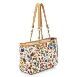 Divo Diva Bags-- Antibes - White - Leather Handbag - Made in Italy - Life is a Game Collection - Luxury High Quality - Avvenice