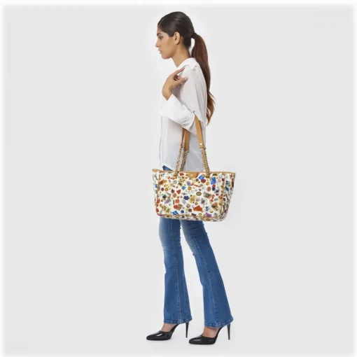 Divo Diva Bags-- Antibes - White - Leather Handbag - Made in Italy - Life is a Game Collection - Luxury High Quality - Avvenice