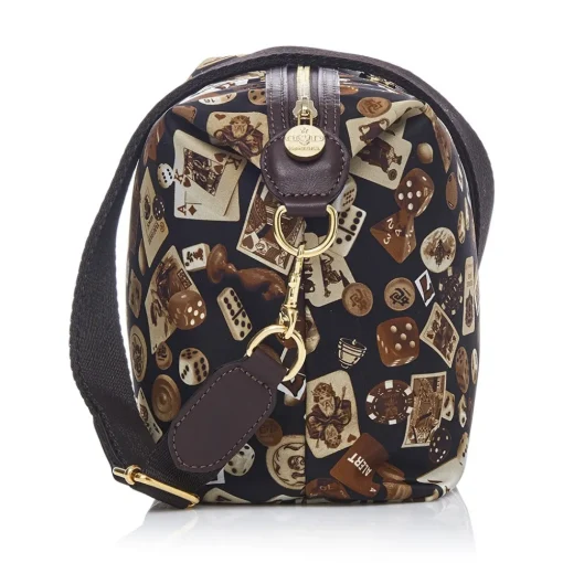 Divo Diva Bags-- Dublin - Dark Brown - Leather Handbag - Made in Italy - Life is a Game Collection - Luxury High Quality - Avvenice