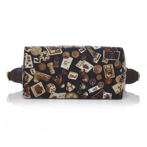 Divo Diva Bags-- Dublin - Dark Brown - Leather Handbag - Made in Italy - Life is a Game Collection - Luxury High Quality - Avvenice