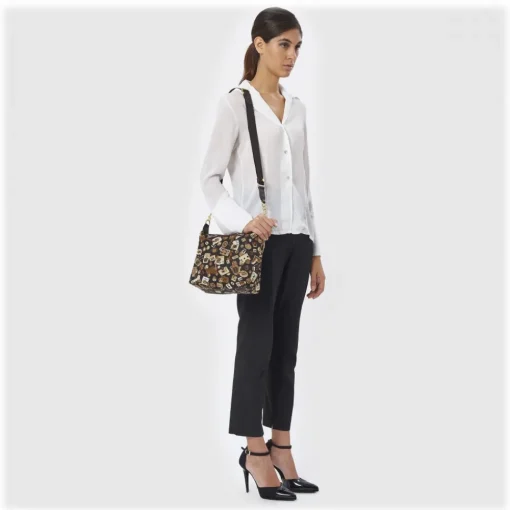 Divo Diva Bags-- Dublin - Dark Brown - Leather Handbag - Made in Italy - Life is a Game Collection - Luxury High Quality - Avvenice