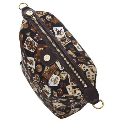 Divo Diva Bags-- Dublin - Dark Brown - Leather Handbag - Made in Italy - Life is a Game Collection - Luxury High Quality - Avvenice