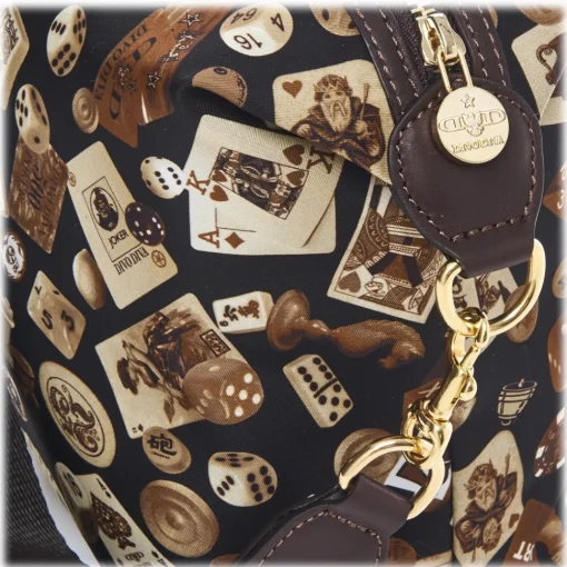 Divo Diva Bags-- Dublin - Dark Brown - Leather Handbag - Made in Italy - Life is a Game Collection - Luxury High Quality - Avvenice