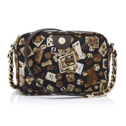Divo Diva Bags-- Las Vegas - Dark Brown - Leather Handbag - Made in Italy - Life is a Game Collection - Luxury High Quality - Avvenice