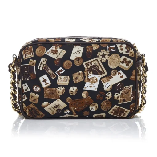 Divo Diva Bags-- Las Vegas - Dark Brown - Leather Handbag - Made in Italy - Life is a Game Collection - Luxury High Quality - Avvenice
