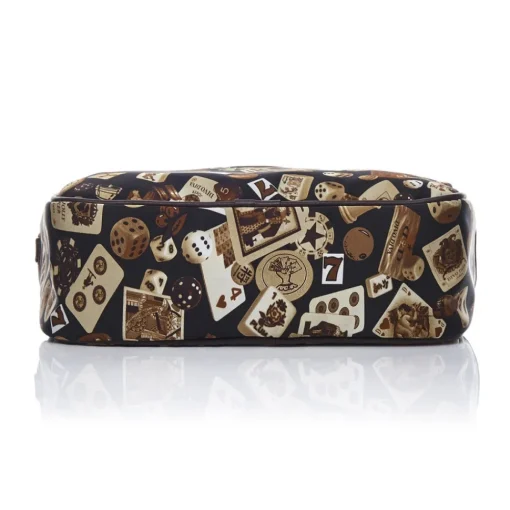 Divo Diva Bags-- Las Vegas - Dark Brown - Leather Handbag - Made in Italy - Life is a Game Collection - Luxury High Quality - Avvenice