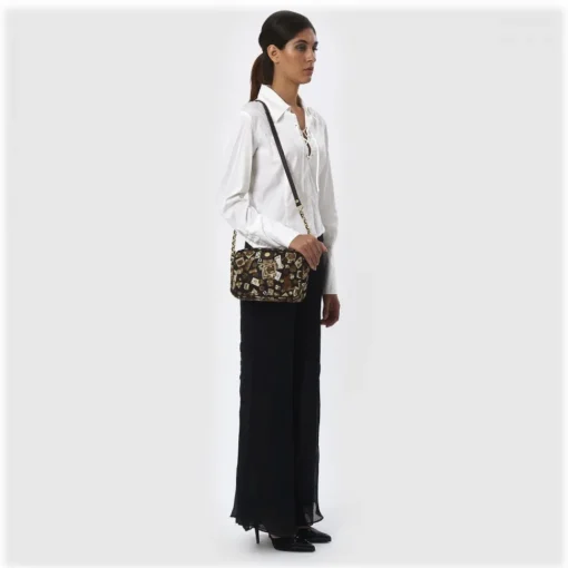 Divo Diva Bags-- Las Vegas - Dark Brown - Leather Handbag - Made in Italy - Life is a Game Collection - Luxury High Quality - Avvenice