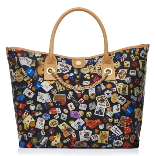Divo Diva Bags-- Macao - Black - Leather Handbag - Made in Italy - Life is a Game Collection - Luxury High Quality - Avvenice