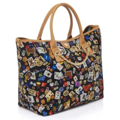 Divo Diva Bags-- Macao - Black - Leather Handbag - Made in Italy - Life is a Game Collection - Luxury High Quality - Avvenice