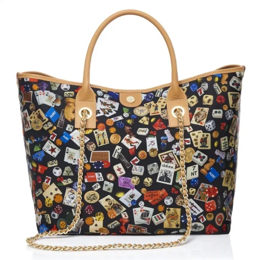 Divo Diva Bags-- Macao - Black - Leather Handbag - Made in Italy - Life is a Game Collection - Luxury High Quality - Avvenice