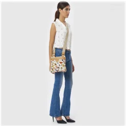 Divo Diva Bags-- Madrid - White - Leather Handbag - Made in Italy - Life is a Game Collection - Luxury High Quality - Avvenice