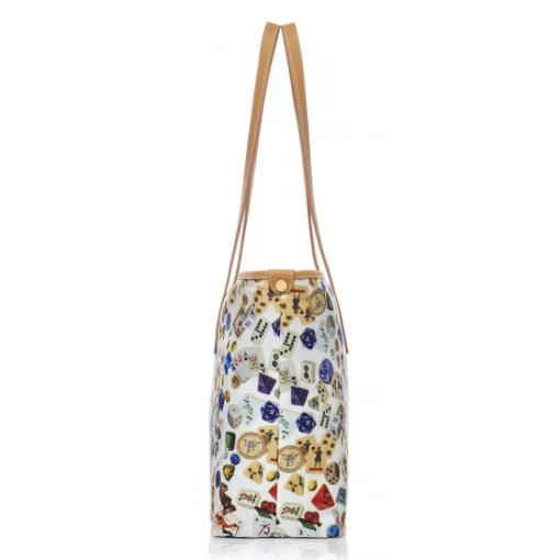 Divo Diva Bags-- Marbella - White - Leather Handbag - Made in Italy - Life is a Game Collection - Luxury High Quality - Avvenice