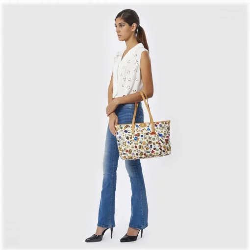 Divo Diva Bags-- Marbella - White - Leather Handbag - Made in Italy - Life is a Game Collection - Luxury High Quality - Avvenice