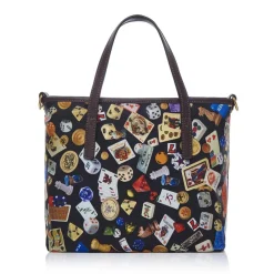Divo Diva Bags-- Niagara - Dark Black - Leather Handbag - Made in Italy - Life is a Game Collection - Luxury High Quality - Avvenice