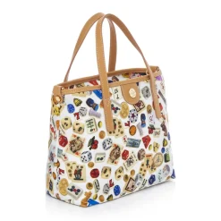Divo Diva Bags-- Niagara - White - Leather Handbag - Made in Italy - Life is a Game Collection - Luxury High Quality - Avvenice