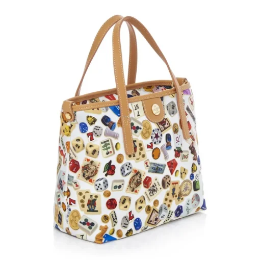 Divo Diva Bags-- Niagara - White - Leather Handbag - Made in Italy - Life is a Game Collection - Luxury High Quality - Avvenice