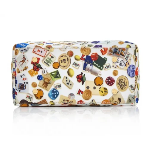 Divo Diva Bags-- Niagara - White - Leather Handbag - Made in Italy - Life is a Game Collection - Luxury High Quality - Avvenice