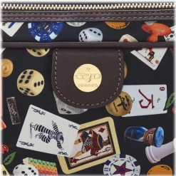 Divo Diva Bags-- Seoul - Dark Black - Leather Handbag - Made in Italy - Life is a Game Collection - Luxury High Quality - Avvenice