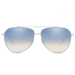 Dolce & Gabbana Eyewear Sunglasses & Eyewear-Dolce & Gabbana - Aviator Pilot Sunglasses - Silver Blue - Dolce & Gabbana Eyewear - Avvenice