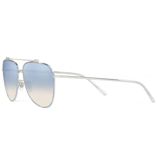 Dolce & Gabbana Eyewear Sunglasses & Eyewear-Dolce & Gabbana - Aviator Pilot Sunglasses - Silver Blue - Dolce & Gabbana Eyewear - Avvenice