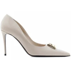 Dolce & Gabbana Shoes-Dolce & Gabbana - Beige Lollo Pumps - Dolce & Gabbana Exclusive Luxury Collection - Avvenice