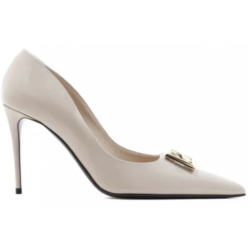 Dolce & Gabbana Shoes-Dolce & Gabbana - Beige Lollo Pumps - Dolce & Gabbana Exclusive Luxury Collection - Avvenice