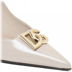 Dolce & Gabbana Shoes-Dolce & Gabbana - Beige Lollo Pumps - Dolce & Gabbana Exclusive Luxury Collection - Avvenice