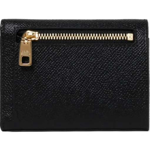 Dolce & Gabbana Wallets-Dolce & Gabbana - Black Branded Tag Wallet - Dolce & Gabbana Exclusive Luxury Collection - Avvenice