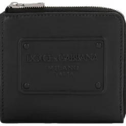 Dolce & Gabbana Wallets-Dolce & Gabbana - Black Wallet - Dolce & Gabbana Exclusive Luxury Collection - Avvenice