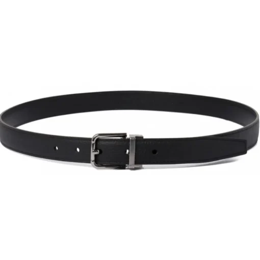 Dolce & Gabbana Belts-Dolce & Gabbana - Black Belt - Dolce & Gabbana Exclusive Luxury Collection - Avvenice