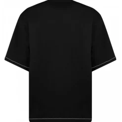 Dolce & Gabbana T-shirt-Dolce & Gabbana - Black Embroidered Logo T-Shirt - Dolce & Gabbana Exclusive Luxury Collection - Avvenice