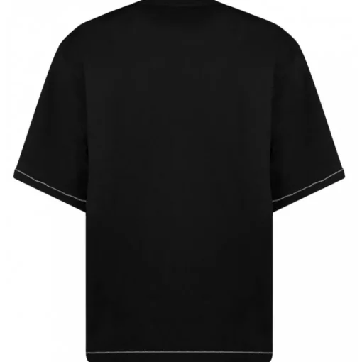 Dolce & Gabbana T-shirt-Dolce & Gabbana - Black Embroidered Logo T-Shirt - Dolce & Gabbana Exclusive Luxury Collection - Avvenice