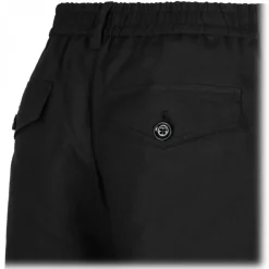 Dolce & Gabbana Trousers-Dolce & Gabbana - Black Cargo Shorts - Dolce & Gabbana Exclusive Luxury Collection - Avvenice