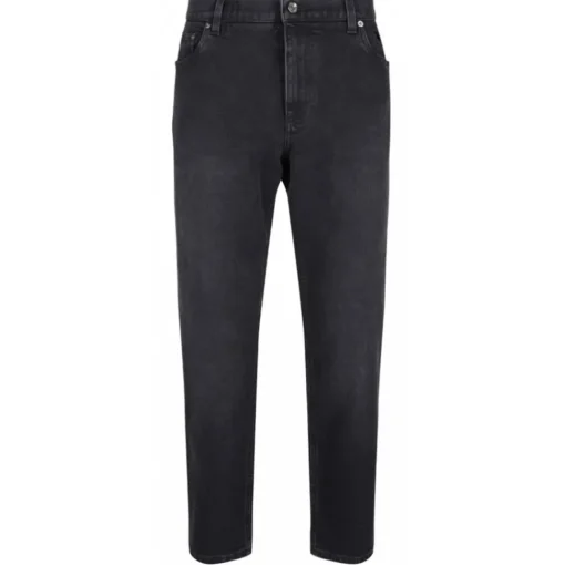 Dolce & Gabbana Trousers-Dolce & Gabbana - Black Tapered Leg Jeans - Dolce & Gabbana Exclusive Luxury Collection - Avvenice