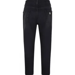 Dolce & Gabbana Trousers-Dolce & Gabbana - Black Tapered Leg Jeans - Dolce & Gabbana Exclusive Luxury Collection - Avvenice
