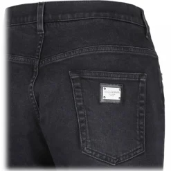 Dolce & Gabbana Trousers-Dolce & Gabbana - Black Tapered Leg Jeans - Dolce & Gabbana Exclusive Luxury Collection - Avvenice
