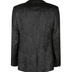 Dolce & Gabbana Jackets-Dolce & Gabbana - Black and Grey Bouclé Blazer - Dolce & Gabbana Exclusive Luxury Collection - Avvenice