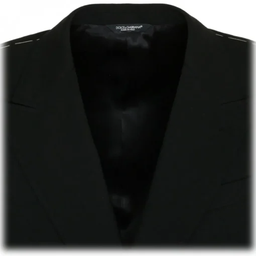 Dolce & Gabbana Jackets-Dolce & Gabbana - Black Single Breasted Blazer - Dolce & Gabbana Exclusive Luxury Collection - Avvenice