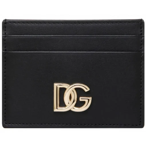 Dolce & Gabbana Wallets-Dolce & Gabbana - Black DG Logo Cardholder - Dolce & Gabbana Exclusive Luxury Collection - Avvenice