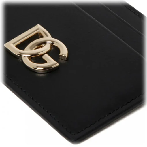 Dolce & Gabbana Wallets-Dolce & Gabbana - Black DG Logo Cardholder - Dolce & Gabbana Exclusive Luxury Collection - Avvenice