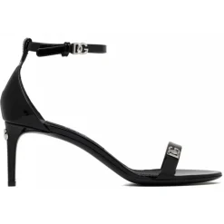 Dolce & Gabbana Shoes-Dolce & Gabbana - Black Keira Sandals - Dolce & Gabbana Exclusive Luxury Collection - Avvenice