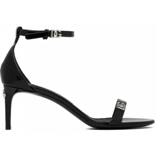 Dolce & Gabbana Shoes-Dolce & Gabbana - Black Keira Sandals - Dolce & Gabbana Exclusive Luxury Collection - Avvenice