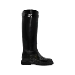 Dolce & Gabbana Shoes-Dolce & Gabbana - Black Boots - Dolce & Gabbana Exclusive Luxury Collection - Avvenice
