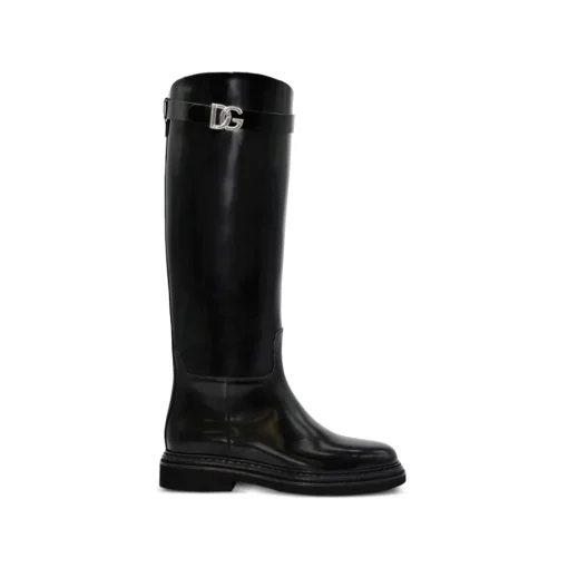 Dolce & Gabbana Shoes-Dolce & Gabbana - Black Boots - Dolce & Gabbana Exclusive Luxury Collection - Avvenice