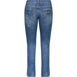 Dolce & Gabbana Trousers-Dolce & Gabbana - Blue Denim Jeans - Dolce & Gabbana Exclusive Luxury Collection - Avvenice